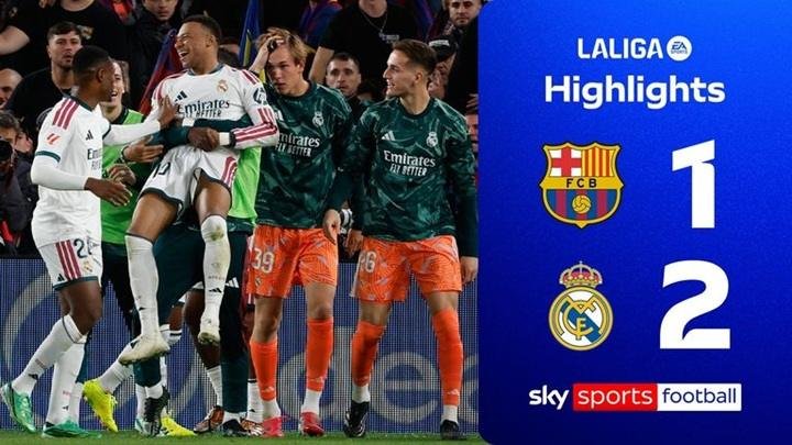 Kylian Mbappé Leads Real Madrid to 2-1 Victory Over Barcelona in Thrilling El Clasico